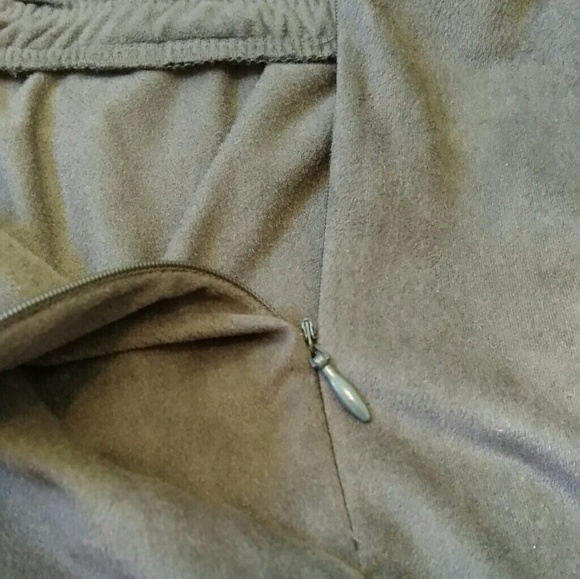 NWT Mendocino Micro Suede Asymmetric Skirt - Picture 3 of 6